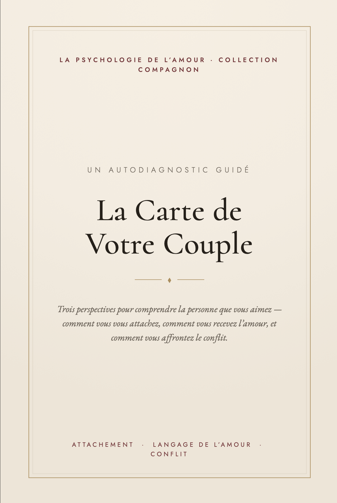 La Carte de Votre Couple (autodiagnostic guidé) couverture
