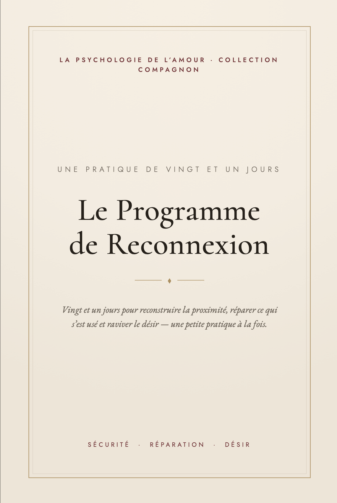 Le Programme de Reconnexion en 21 jours couverture